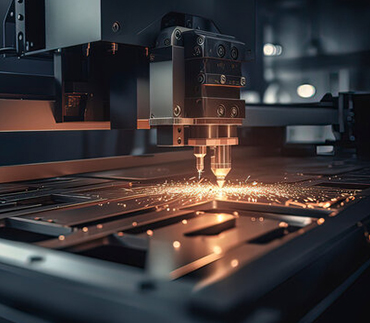 Precision laser cutting services for metal fabrication at Samarth Sharp Edge. 
                                